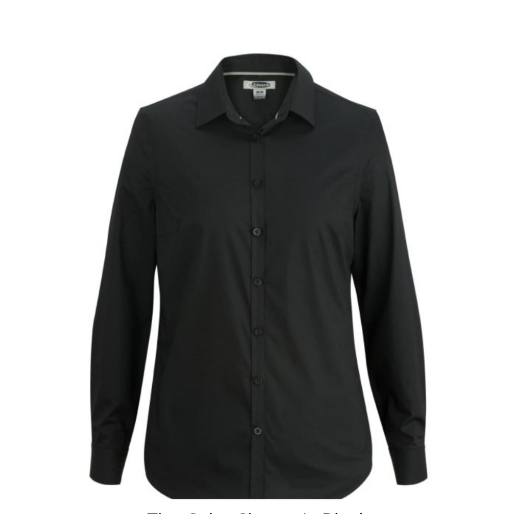 (3) Black button down shirts-Women's